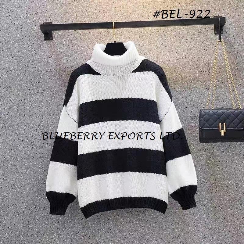 Sweater Tops Stripe Design #BEL-922