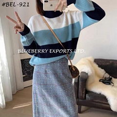 Sweater Tops Stripe Design #BEL-921