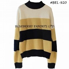 Sweater Tops Stripe Design #BEL-920