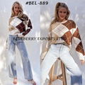 Sweater Tops check Design #BEL-889 1