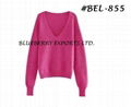 Knit Tops V-neck Sweater #BEL-855