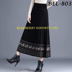 Knit pleated Skirt #BEL-803