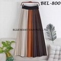 Knit pleated Skirt #BEL-800 1