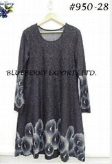 Winter Tunic dress with pattern design #950-28