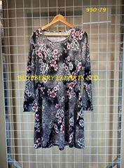 Winter Tunic dress with pattern design #950-79
