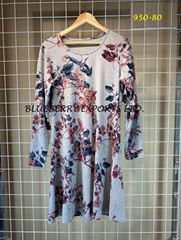 Winter Tunic dress with pattern design #950-80