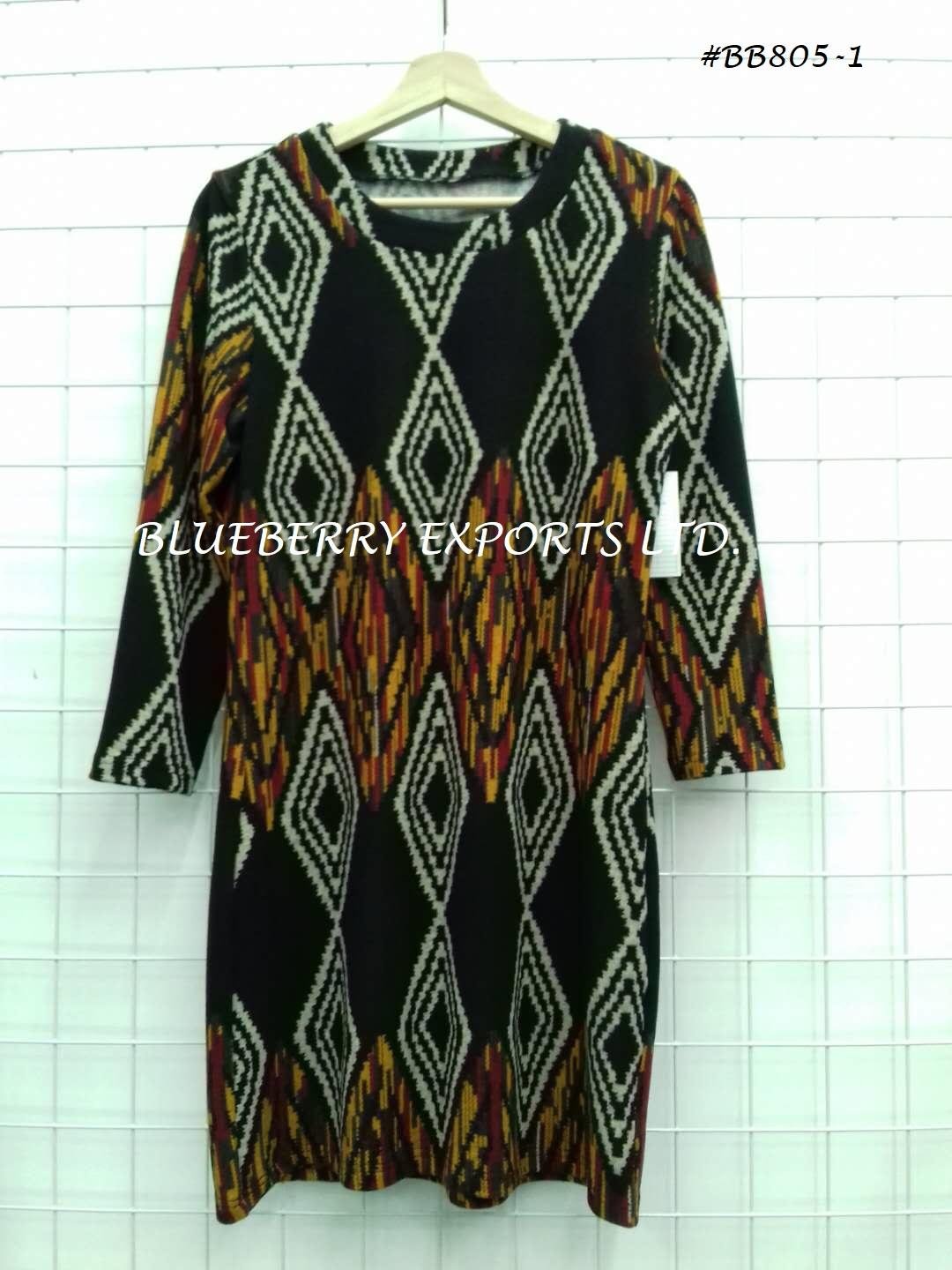 Winter Tunic dress with pattern design #BB805-1