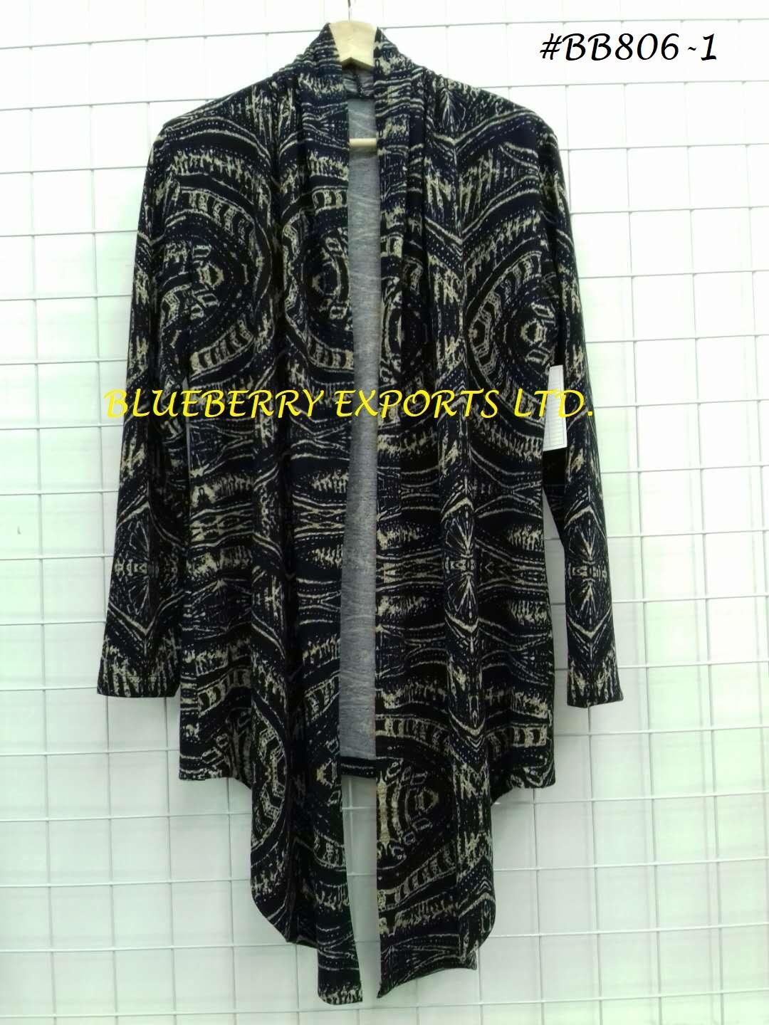 Knit short cardigan with pattern design #BB806-1