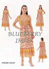 Ladies printed dress