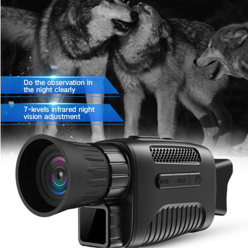 HD Night Vision Monocular Device Night Vision Camera 9 Languages 4X Digital Zoom 4