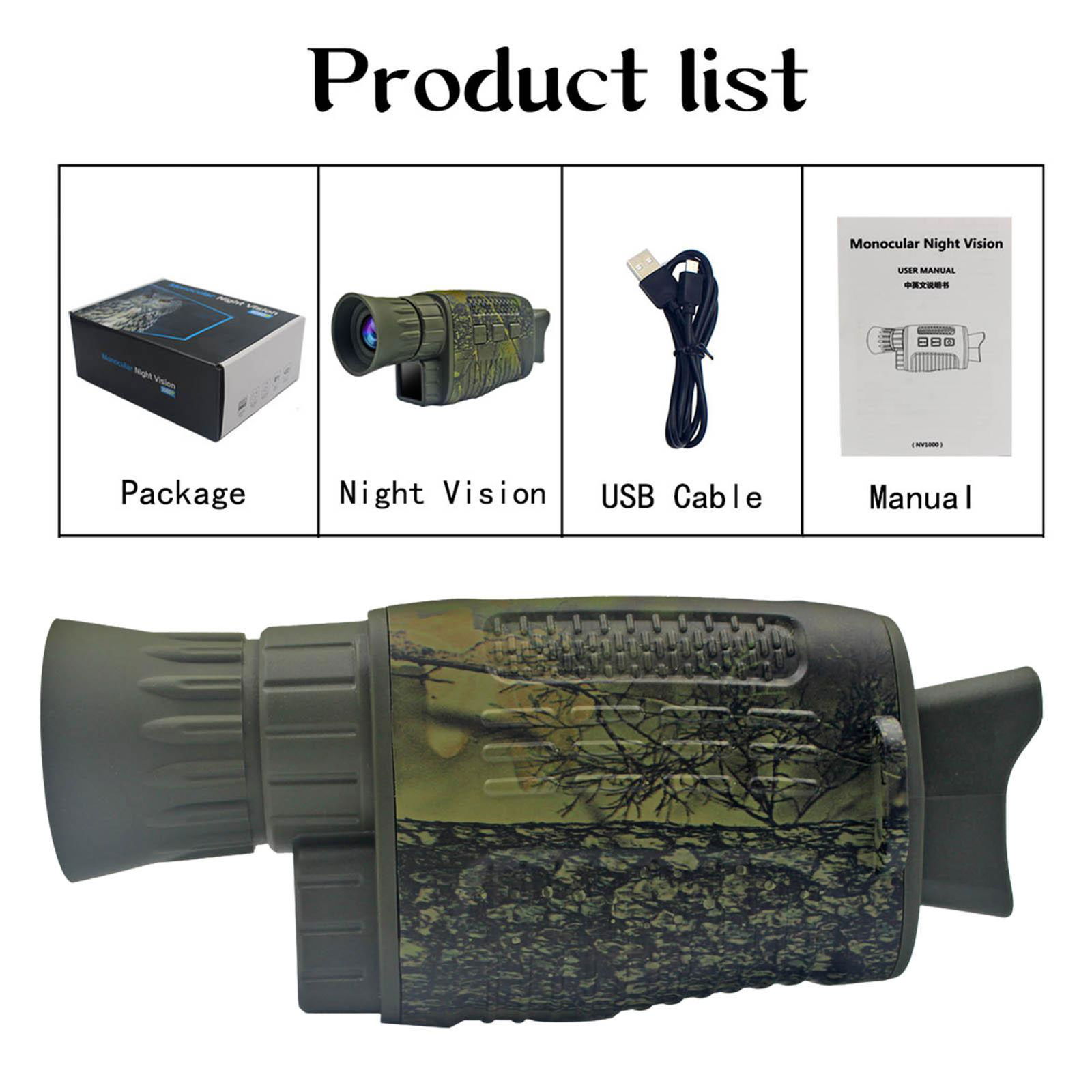 Digital Infrared Night Vision Device Monocular HD Night Vision Camera Outdoor  3