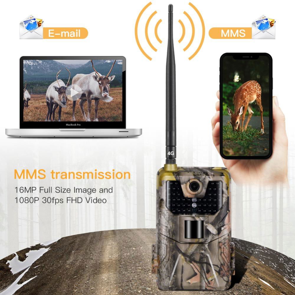 4G Hunting Camera 16MP Trail Camera 940nm Photo Traps 0.3s MMS/SMS/SMTP/FTP  2