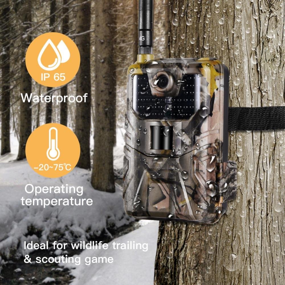 4G Hunting Camera 16MP Trail Camera 940nm Photo Traps 0.3s MMS/SMS/SMTP/FTP  4