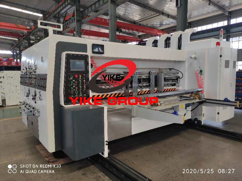 High Speed Flexo 4 Color Printer Rotary Die Cutter Machine 