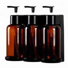 Liquid Amber Soap Shampoo Bathroom Motion Hotel Wall Hand Plastic Soap Dispenser