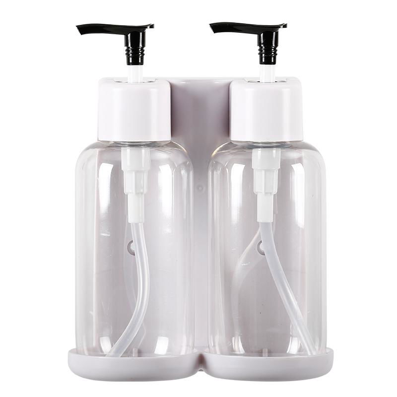 Double Dispenser Pumps Soap Dispenser Bathroom Wall Mounted Soap