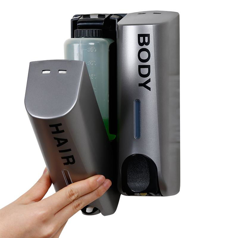 Hot sale soap pump hotel dispenser shampoo dispenser liquid soap bottle with bra 5