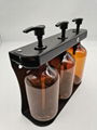 Soap Powder Dispenser Wall Mount Triple Soap Dispenser 500ML Amber bottles oem o 4