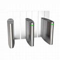 Entrance control sliding gate turnstile