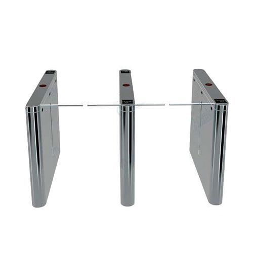 Drop-arm motorized turnstile