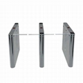 Drop-arm motorized turnstile