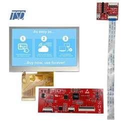 4.3 inch TFT LCD with CTP 480x272 resolution ST7282 interface 1