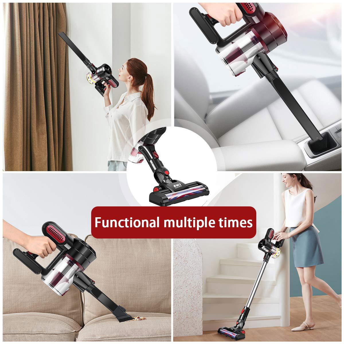 Legero wireless household vacuum cleaners with 2200mAh replaceable battery 2