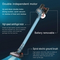 Legero Upright long lasting vacuum cleaner with wireless digital display  2