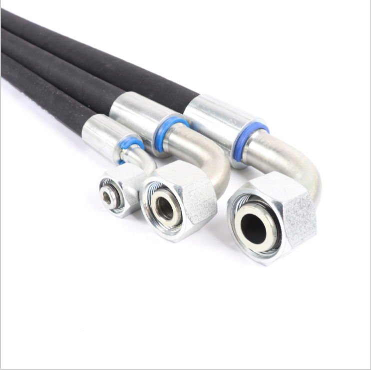DIN EN853 1SN/ SAE100 R1AT Steel Wire Braided Hydraulic Hose 3