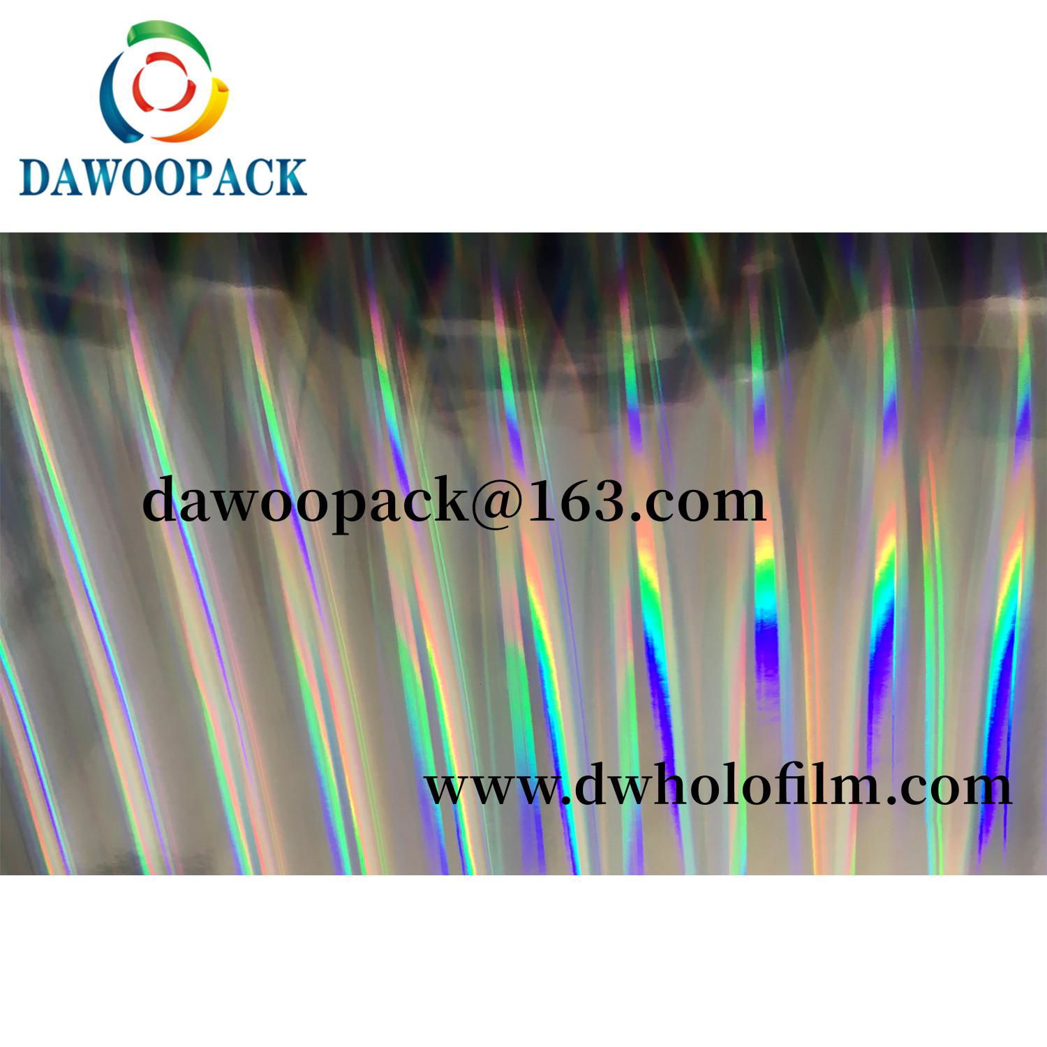 Pillar of light pet holographic film