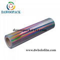 Seamless rainbow pet holographic metalized film 1