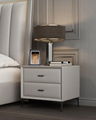 Modern style fashion double drawer nightstand 3