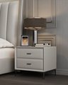 Modern style fashion double drawer nightstand