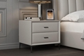 Modern style fashion double drawer nightstand 4
