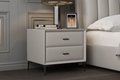 Modern style fashion double drawer nightstand