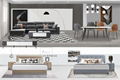 Qiaoman Sets 13pcs Fashion Minimalist furniture sets 1