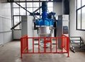 Automatic container mixer for powder coating processing