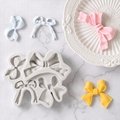 Ins French Bow Cake Decoration Dessert Baked Food Grade Silicone Mold 5