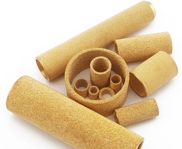 Sintered copper powder filter element 4