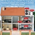 Air Conditioner Full DC Inverter Heat Pump House Heating Cooling EVI Heat pump  5