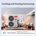 Central Heating Cooling with water heating Inverter All In One Air Heat pump 3
