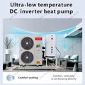 Central Heating Cooling with water heating Inverter All In One Air Heat pump 4