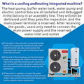 Central Heating Cooling with water heating Inverter All In One Air Heat pump 5