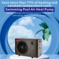 R32 small size outdoor jacuzzi spa heater air to water swimming pool heat pump