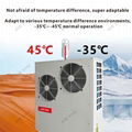 air source to water heat pump heating cooling with water heating water heater 3