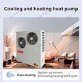 air source to water heat pump heating cooling with water heating water heater