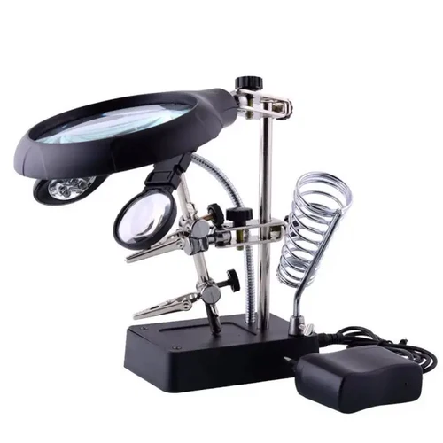 MG16129 Desktop Welding Magnifying Glass Soldering Iron Stand VC746