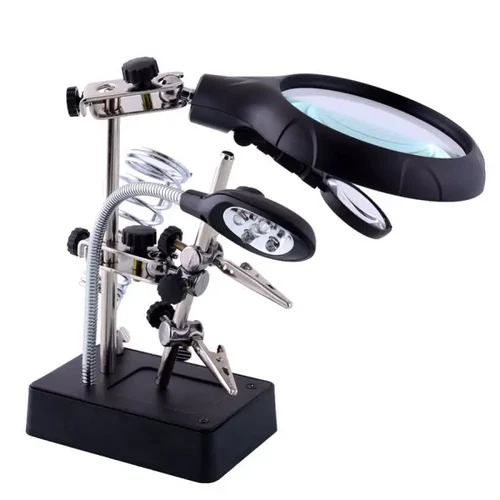MG16129 Desktop Welding Magnifying Glass Soldering Iron Stand VC746 PHONEFIX (China Trading