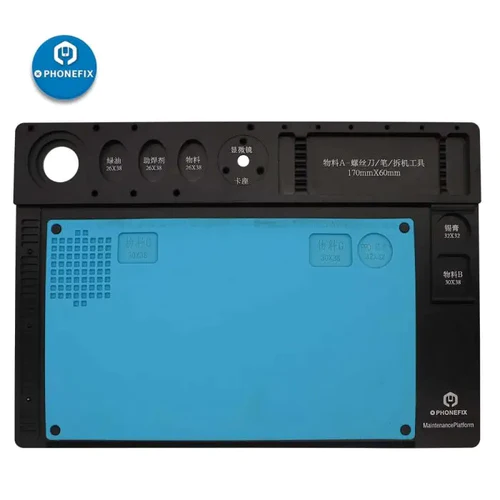 WL Aluminum Alloy Microscope Fixed Base Soldering Mat Repair Platform