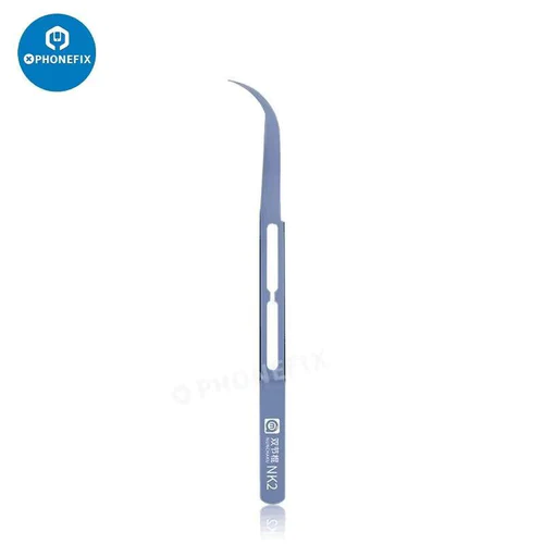 AMAOE Precision Antimagnetic Alloy Curved/Straight Head Tweezers
